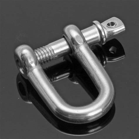 10pcs Stainless Steel 316 D Ring Anchor Shackle Screw Pin For Paracord