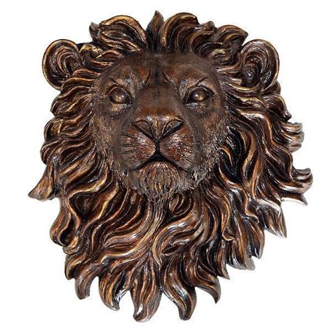 Lion Wall Plaque Head 20 High New Free Shipping Great Wall Decor