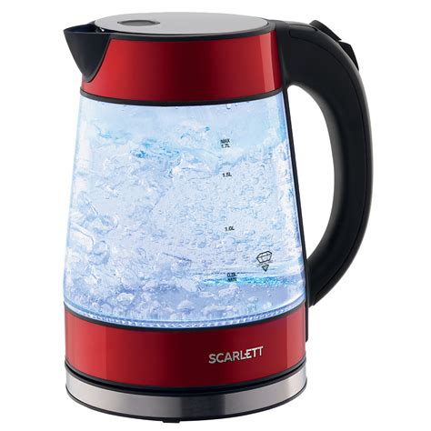 SCARLETT Чайник электрический SC-EK27G79, цвет: Красный, 1 шт купить по ...