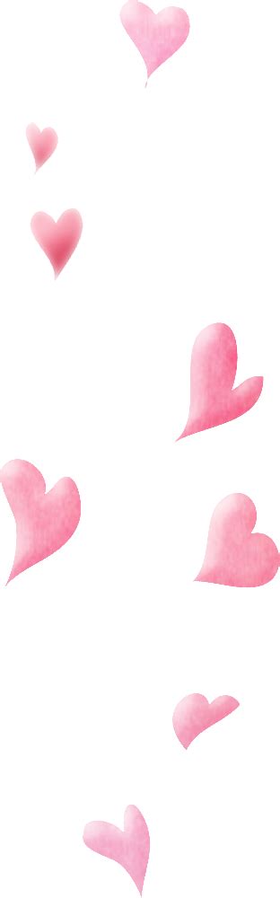 Pink Gratis Download Floating Pink Hearts Png Download 312 1000