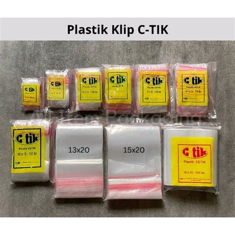 Jual Plastik Klip Ctik 4 X 6 Cm Isi 100 Pcs Dan 6 X 10 Cm Shopee