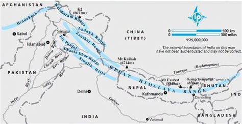 Himalayan Mountain Range Map