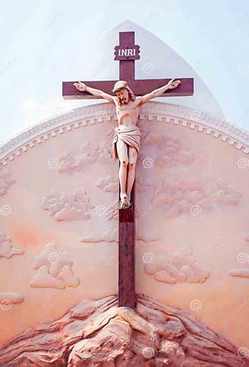 Statue Of Jesus On Cross Editorial Photography Image Of Easter 147633142