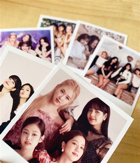 Blackpink Group Polaroids Set Photos Etsy