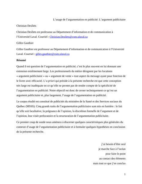 Texte Argumentatif Contre Le Tabac