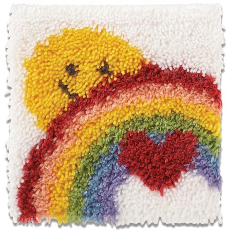 Wonderart® Sunshine Rainbow Latch Hook Kit | Michaels