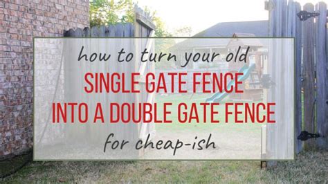 How to make a Double Fence Gate - existing fence – Porch Light Reading