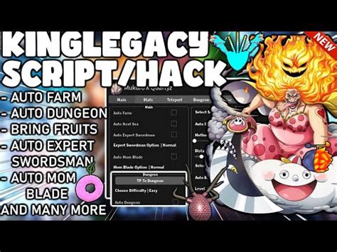 Update King Legacy Script Hack Auto Farm Dungeon Farm Bring