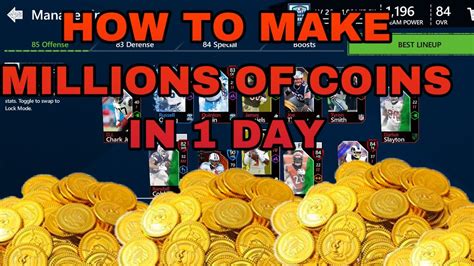 HOW TO MAKE MILLIONS OF COINS IN 1 DAY MADDEN MOBILE 20 YouTube