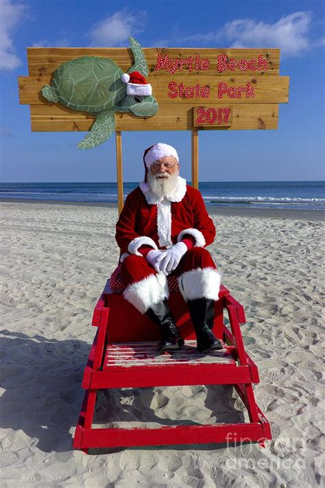 Santa Claus At The Beach Photograph by Paulette Thomas | Pixels