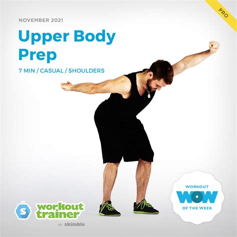 Skimble S Pro Workout Of The Week Upper Body Prep Workout Trainer App