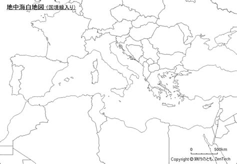 地中海地図 旅行のとも、zentech