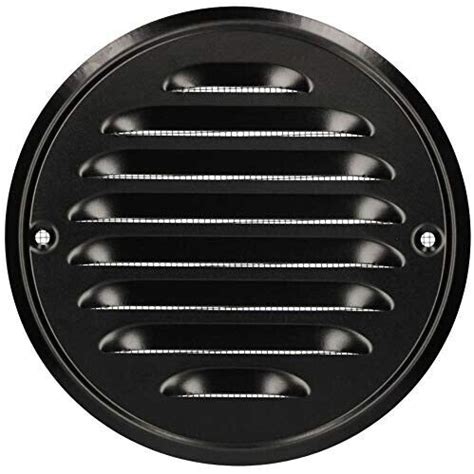 Metal Black Round Air Vent Grille Mm Mm Fly Screen Ventilation