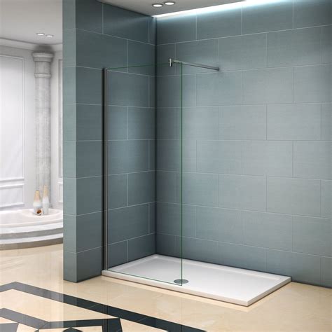 Aica Paroi De Douche 80x200cm Avec Barre De Fixation 140cm Paroi De