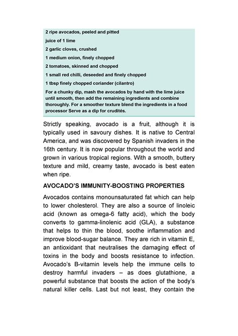 Natures Pharmacy-10 - 2 ripe avocados, peeled and pitted juice of 1