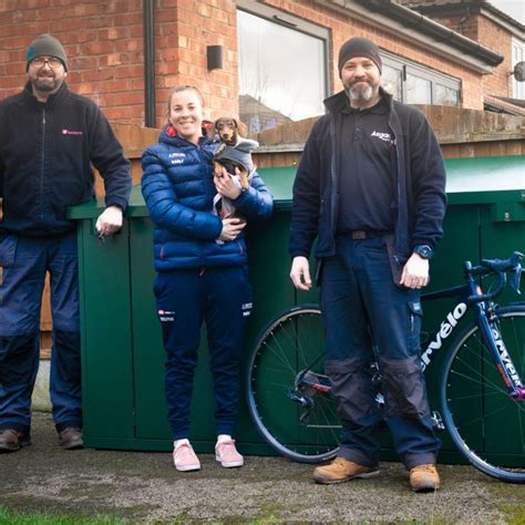 Paralympian Corrine Hall Gets An Asgard Bike Storage Shed Asgard Bike