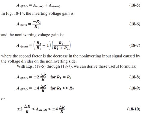 Differential Amplifier Common Mode And Differential Mode Gain