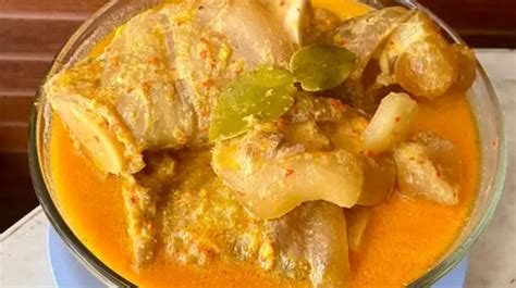 Resep Gulai Tunjang Kikil Masakan Khas Rumah Makan Padang