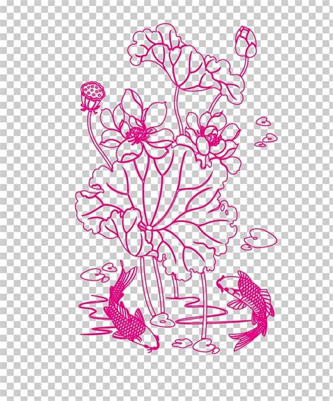 Floral Design Drawing Nelumbo Nucifera Png Clipart Abstract Lines