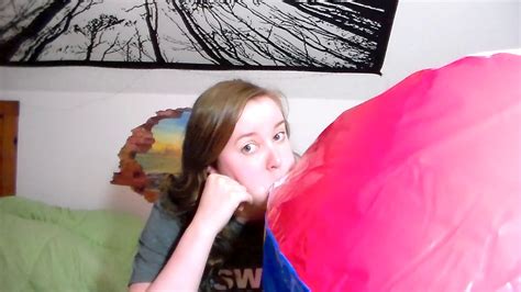 Blowing Up A Huge Beach Ball Pt 1 Youtube