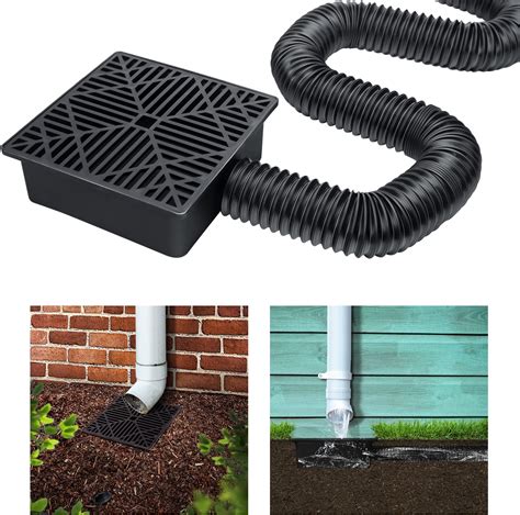 YOTODY Downspout Catch Basin Upgraded No Dig Catch Basin Low Profile