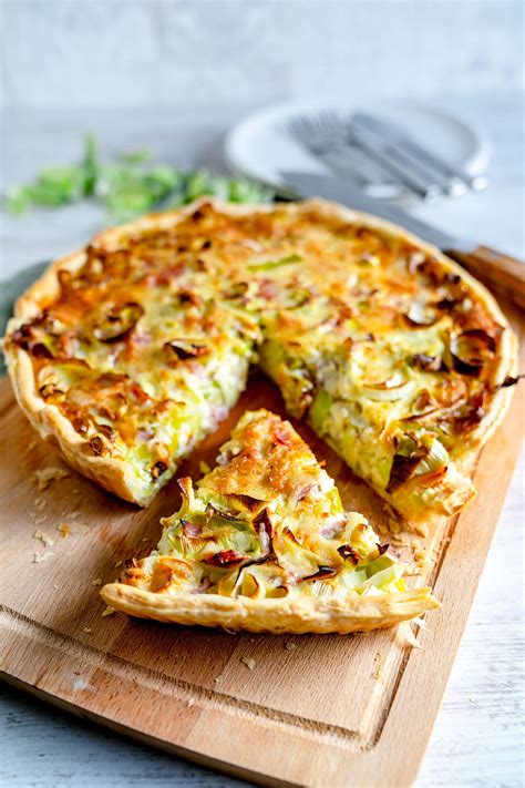 Einfache Lauch Schinken Quiche Rezept Von Gernekochen De