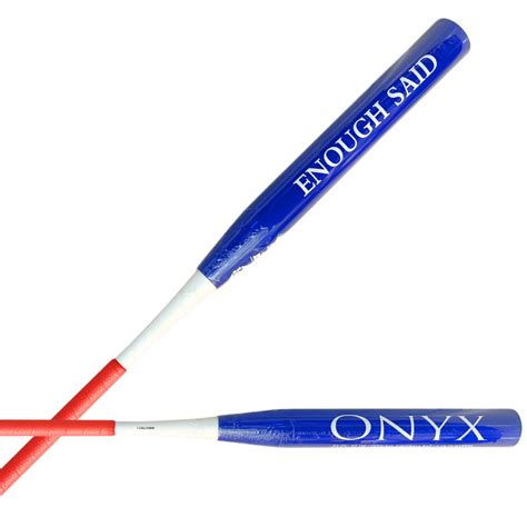 2024 Onyx Enough Said Blue End Load Senior Softball Slowpitch Bat – Onyx Softball Bats