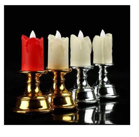 12pcs Led Tea Lights Flameless Flicker Candles Warm White Red Cream White 4cm H Ebay