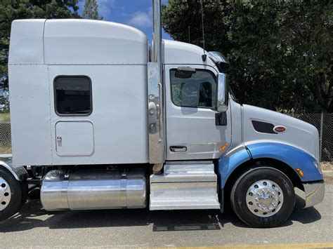 2019 Peterbilt 579 Tri Axle Sleeper Semi Truck 72 Mid Roof Sleeper