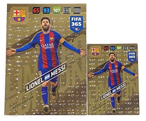 FIFA 365 2018 PANINI LIMITED XXL Messi BARCELONA 13748910461