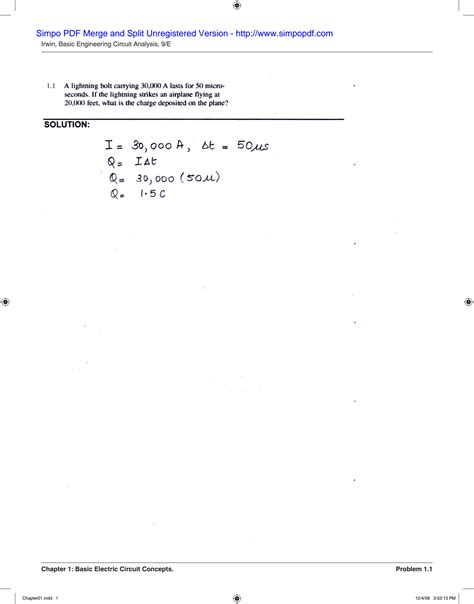 Solution Doku Pub Basic Engineering Circuit Analysis By Irwin Solution