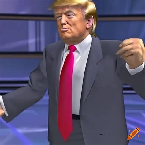 Gameplay Footage Of Donald Trump In Super Smash Bros Melee On Craiyon