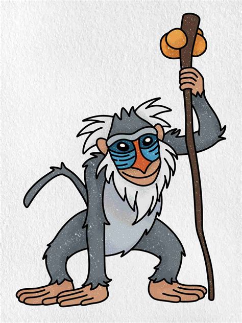 Draw Rafiki - HelloArtsy