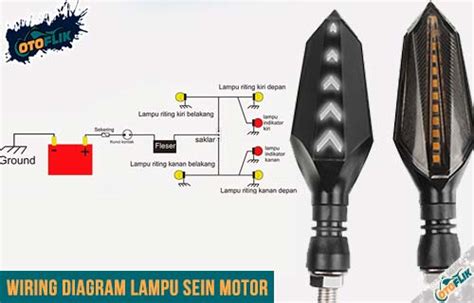 Wiring Diagram Lampu Sein Motor Rangkaian Cara Kerja