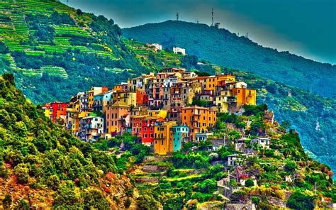 Corniglia Cinque Terre Amazing Beauty Italy HD Desktop Wallpaper Image ...