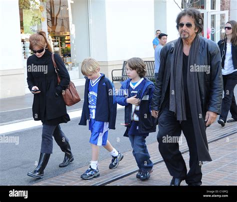 Al Pacino shopping with his family at the Grove Los Angeles, California ...