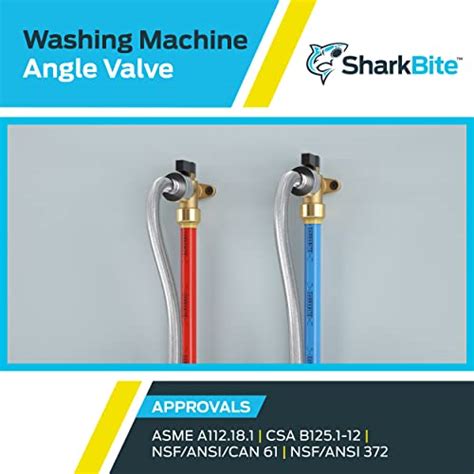 Sharkbite Inch X Inch Mht Washing Machine Angle Valve Push To