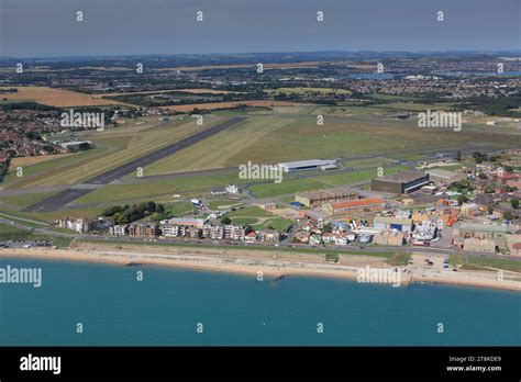 Aerial View Of Solent Airport Daedalus A Former Royal Naval Air