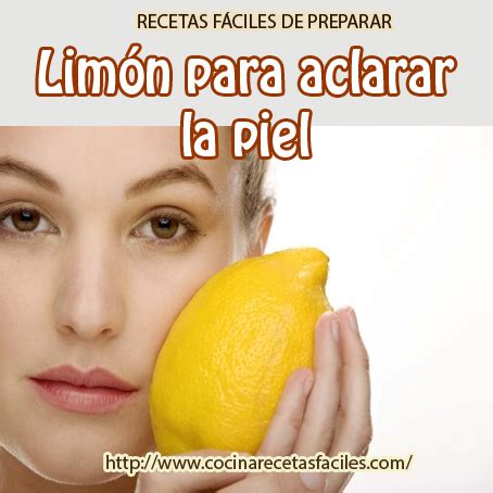 Limón para aclarar la piel