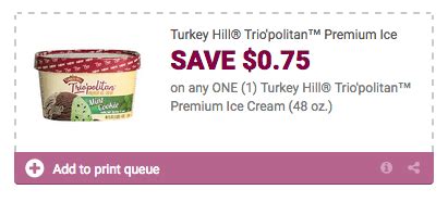 Super Rare 2 25 In New Turkey Hill Ice Cream Coupons FREE Trio