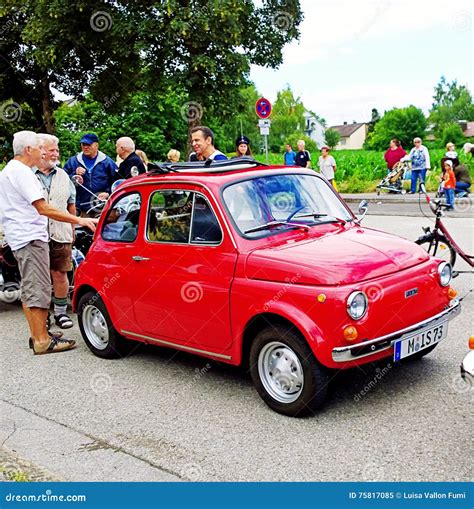 Iconic Italian Fiat 500 Mini Car Vintage Editorial Image Image Of