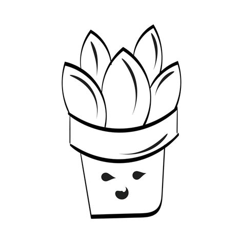 Cute Hand Drawn Cactus for print 11225224 Vector Art at Vecteezy