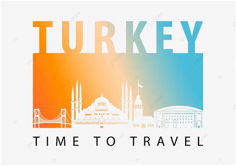 Famous Landmark Vector Design Images Turkey Famous Landmark Silhouette