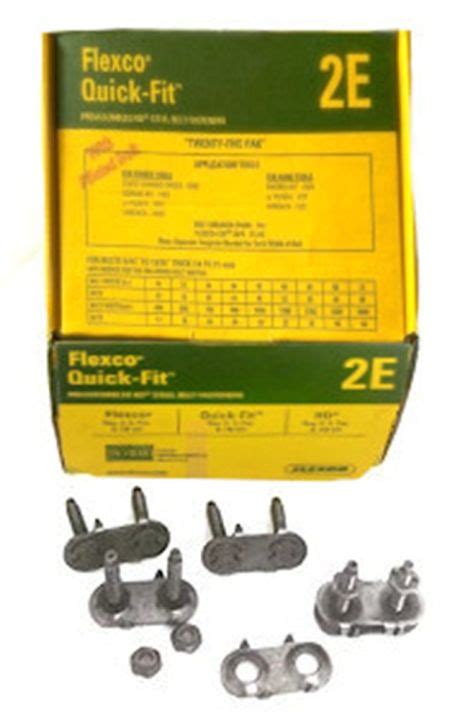 FLEXCO 2E 25 PCS Box Conveyor Belt Fastener Solid Plate Fastener