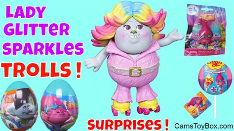 Trolls Lady Glitter Sparkles Toy Surprises Series 4 Blind Bags Chupa