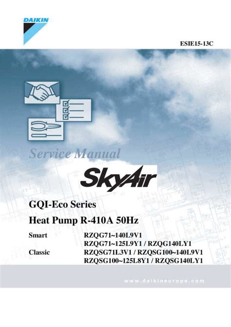 Daikin Skyair Heat Pump Air Conditioner Service Manual