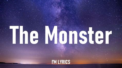 Eminem The Monster Lyrics Ft Rihanna Youtube