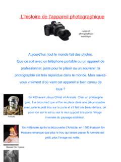 L Histoire De L Appareil Photographique L Histoire De L Appareil