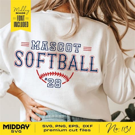 Softball Mom Svg Png Ai Eps Dxf Cricut Cut Files Etsy