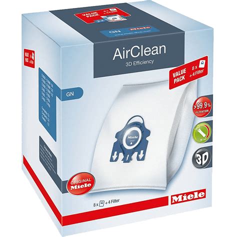 Miele Xl Pack Airclean D Efficiency Gn Dust Bags Sylvane